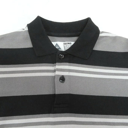 CHALLENGER 25SS S/S Border Polo Shirt Gray Size S