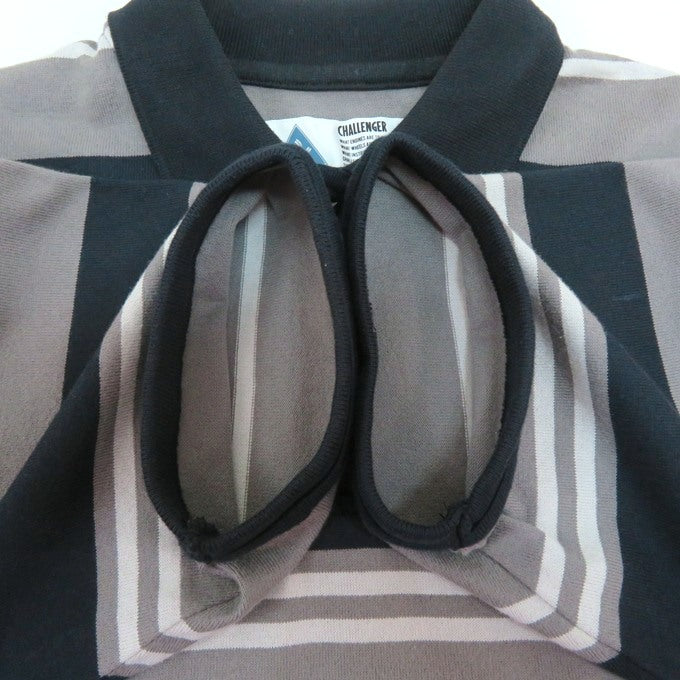 CHALLENGER 25SS S/S Border Polo Shirt Gray Size S