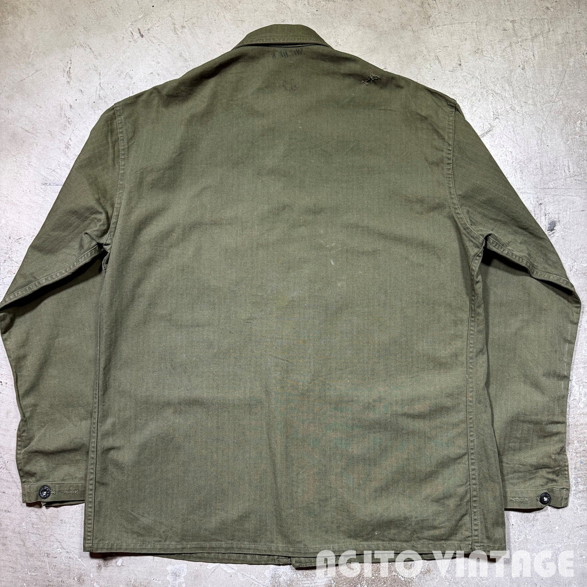 U.S.NAVY 40s WWII HBT Utility Jacket Green