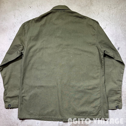 U.S.NAVY 40s WWII HBT Utility Jacket Green