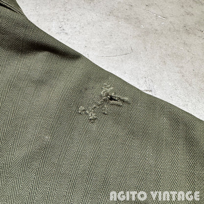 U.S.NAVY 40s WWII HBT Utility Jacket Green
