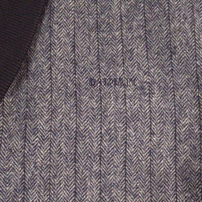 BALMAIN Shawl Collar Wool Jacket Blue Size L