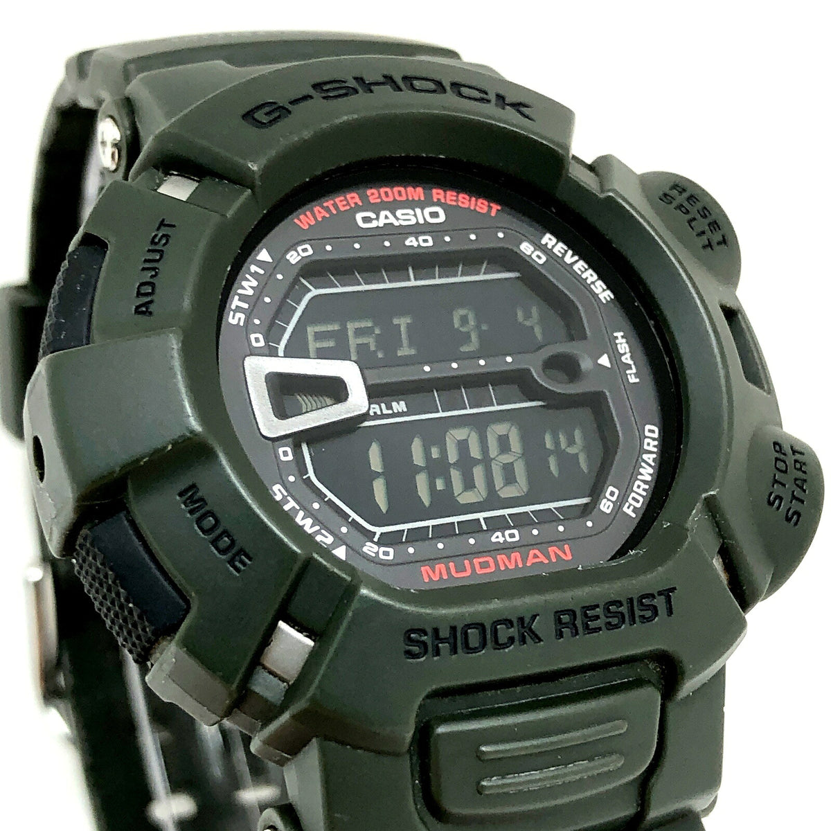 Casio G-SHOCK G-9000-3V MUDMAN Mud Resist Watch Green Khaki