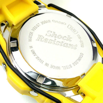 Casio G-SHOCK DW-5700Y-9 Yellow Sting Protector Round Watch