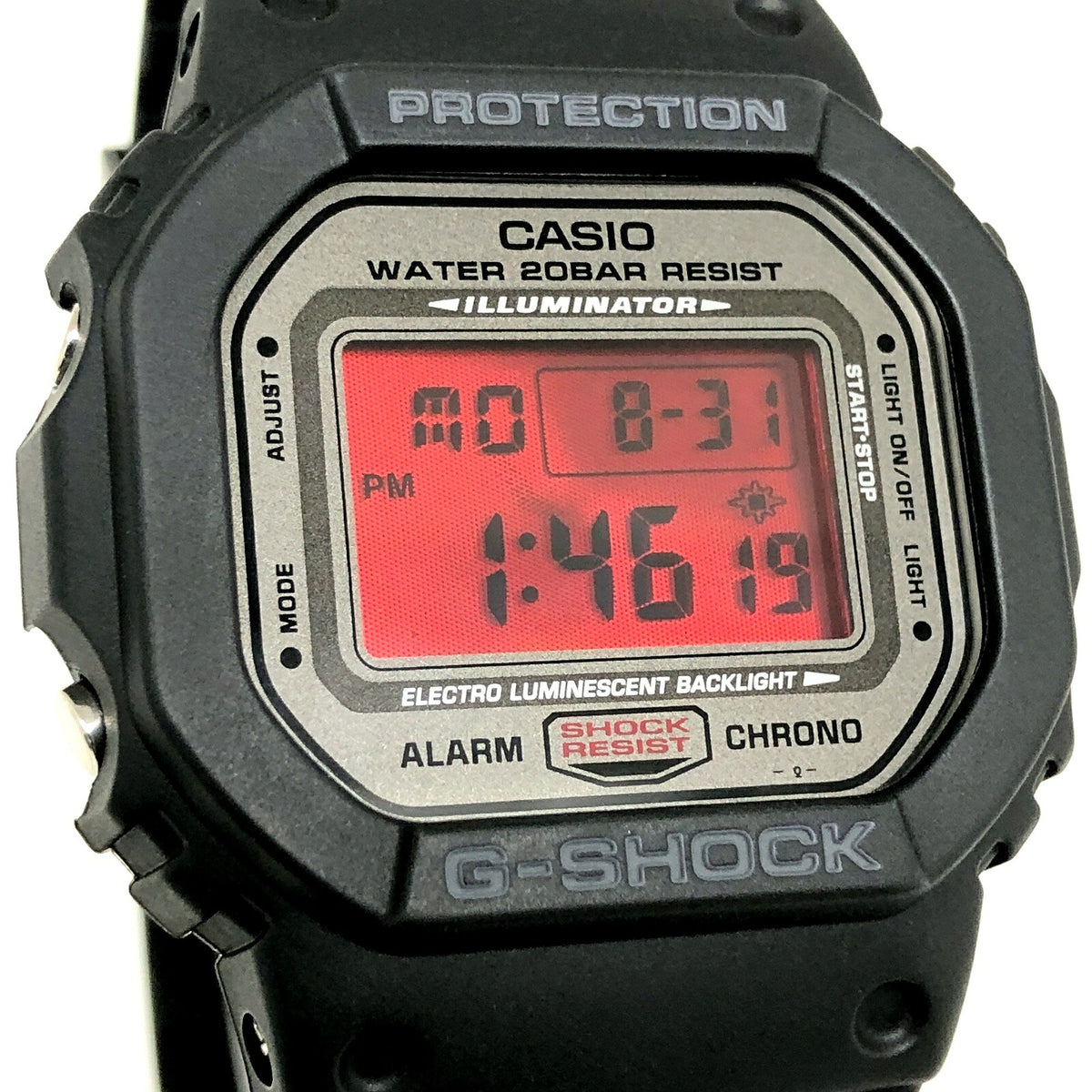 Casio G-SHOCK DW-5000ML-1 20th Anniversary Red LCD Watch