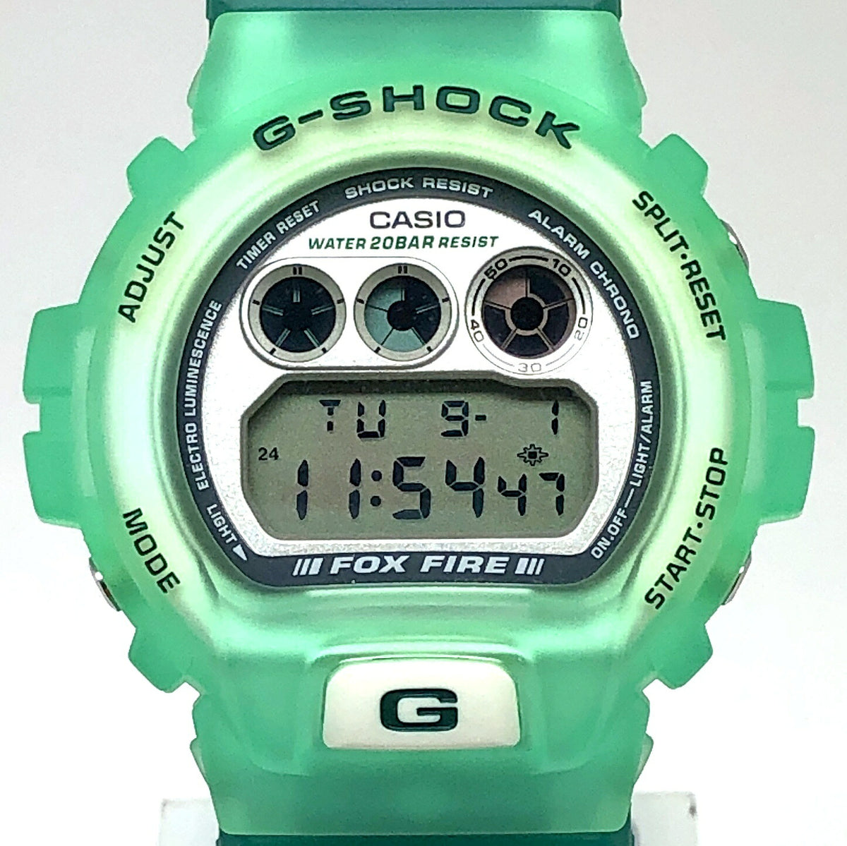 Casio G-SHOCK DW-6900WC-3T WCCS Skeleton Watch Green Multi
