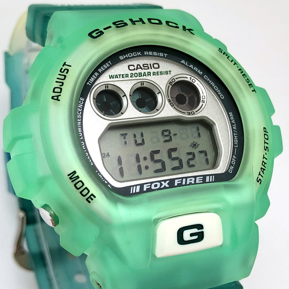Casio G-SHOCK DW-6900WC-3T WCCS Skeleton Watch Green Multi