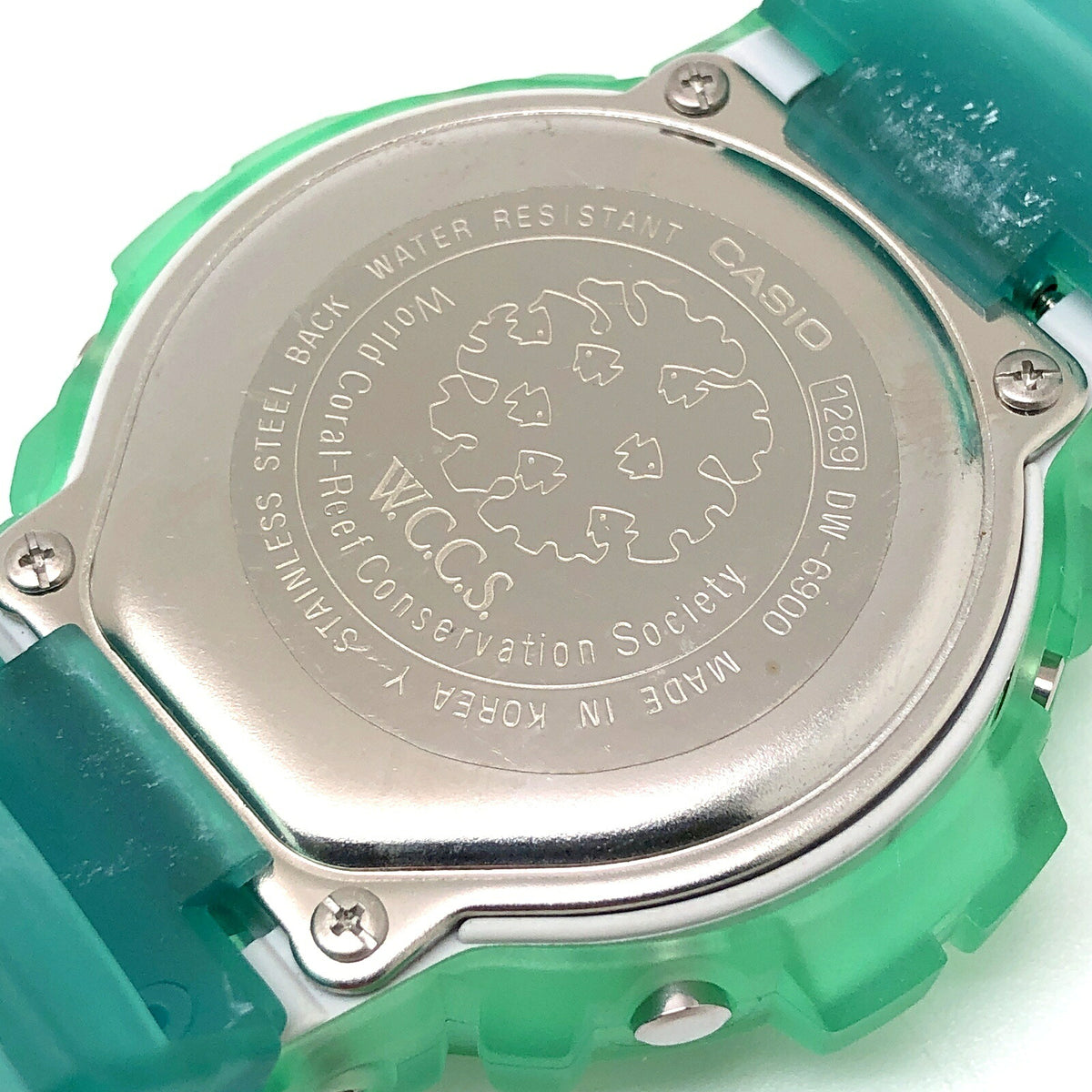 Casio G-SHOCK DW-6900WC-3T WCCS Skeleton Watch Green Multi