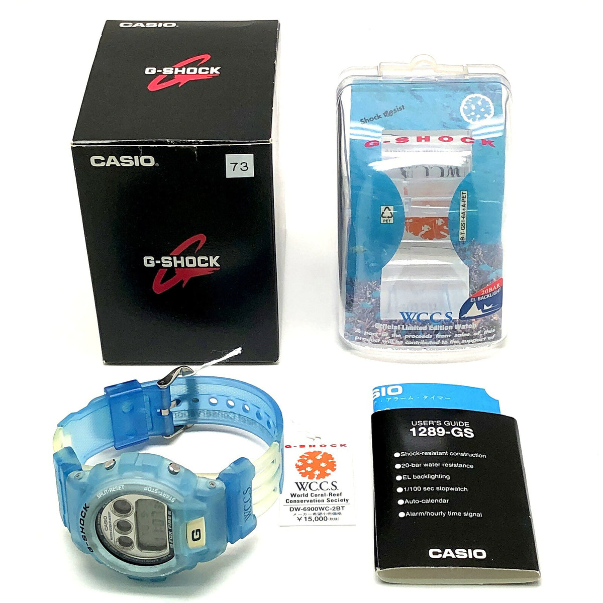Casio G-SHOCK DW-6900WC-2BT WCCS Skeleton Watch Blue