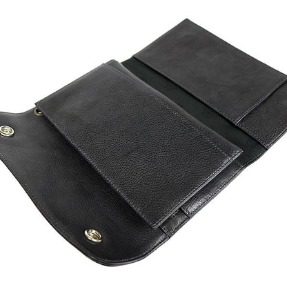 CHROME HEARTS Wave BS Fleur Leather Tri-fold Size ONE SIZE