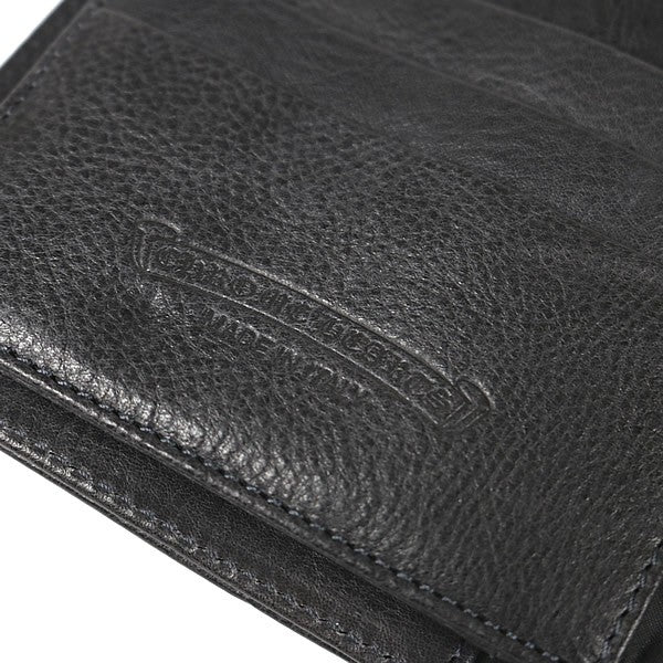 CHROME HEARTS Wave BS Fleur Leather Tri-fold Size ONE SIZE