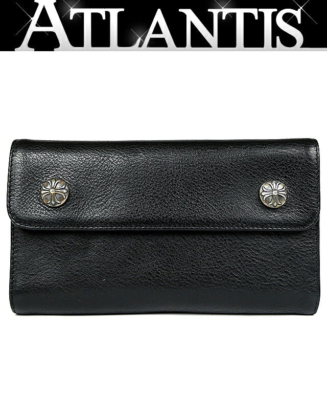 CHROME HEARTS Wave Cross Button Tri-fold Size ONE SIZE