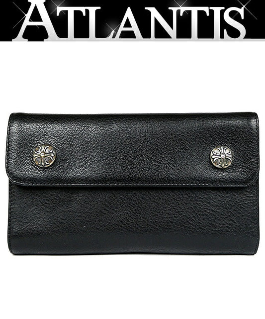 CHROME HEARTS Wave Cross Button Tri-fold Size ONE SIZE