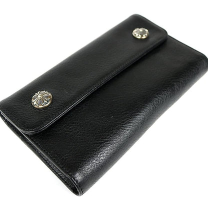 CHROME HEARTS Wave Cross Button Tri-fold Size ONE SIZE