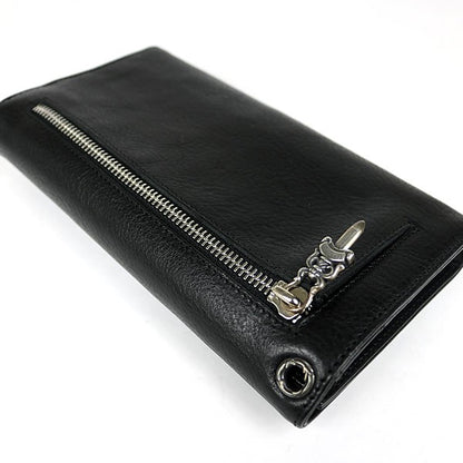 CHROME HEARTS Wave Cross Button Tri-fold Size ONE SIZE