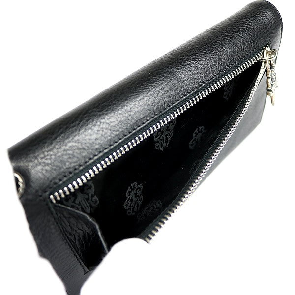 CHROME HEARTS Wave Cross Button Tri-fold Size ONE SIZE