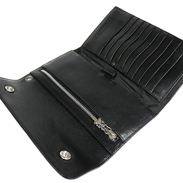 CHROME HEARTS Wave Cross Button Tri-fold Size ONE SIZE