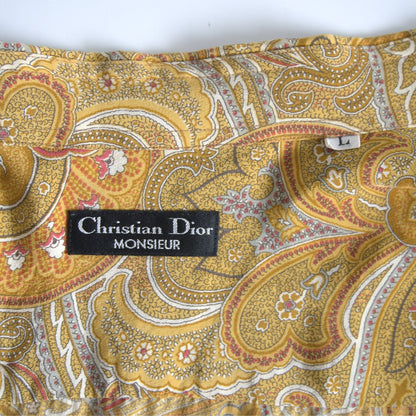 Christian Dior Monsieur Paisley Silk Shirt Size L