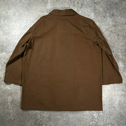 SNCF 50s French Railroad Brown Duck Work Jacket