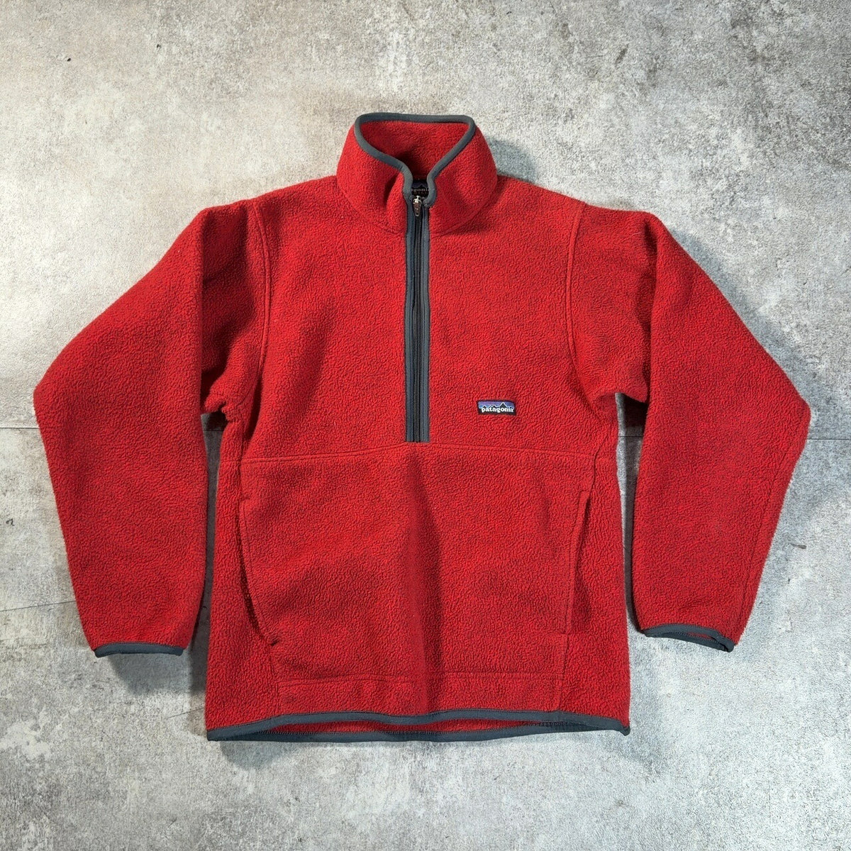 Patagonia 90s Synchilla Marsupial Half-Zip Red Size XS