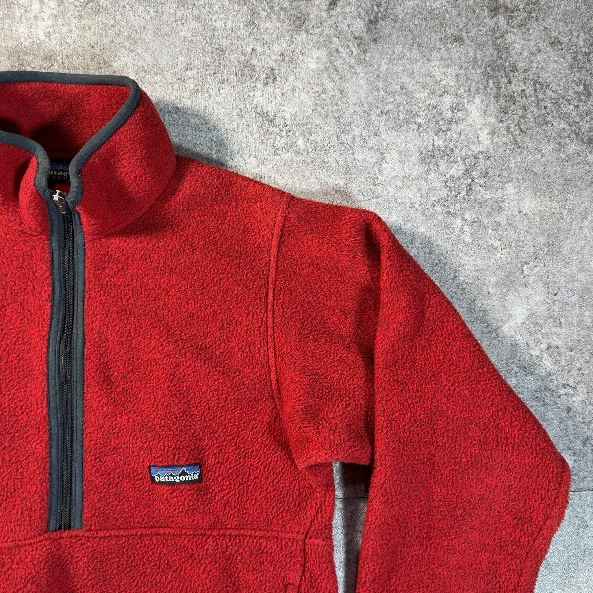 Patagonia 90s Synchilla Marsupial Half-Zip Red Size XS