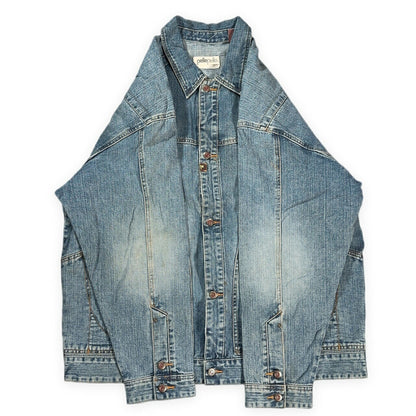 PELLE PELLE 90s Vintage Hip Hop Blue Denim Jacket Size XL