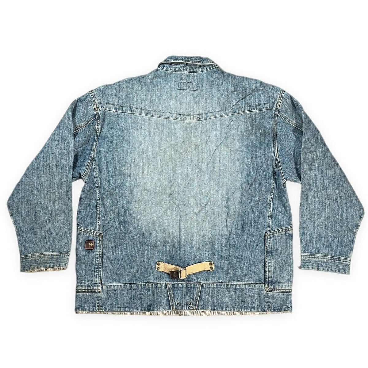 PELLE PELLE 90s Vintage Hip Hop Blue Denim Jacket Size XL
