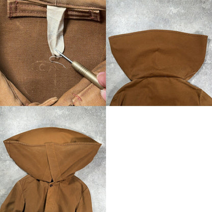 Unknown 40s Brown Duck French Work Cape Jacket