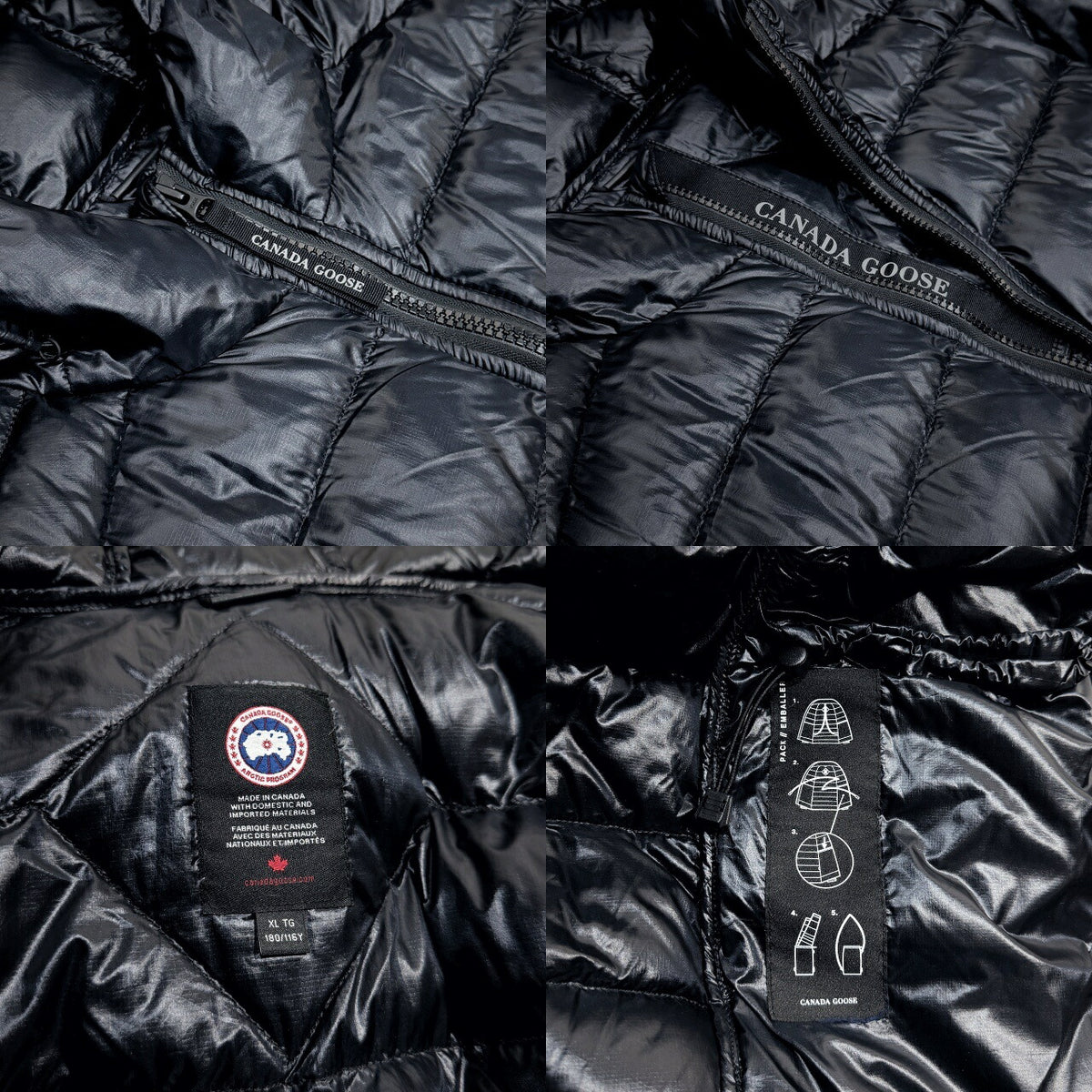 CANADA GOOSE Crofton Hoody Down Jacket Navy Size XL