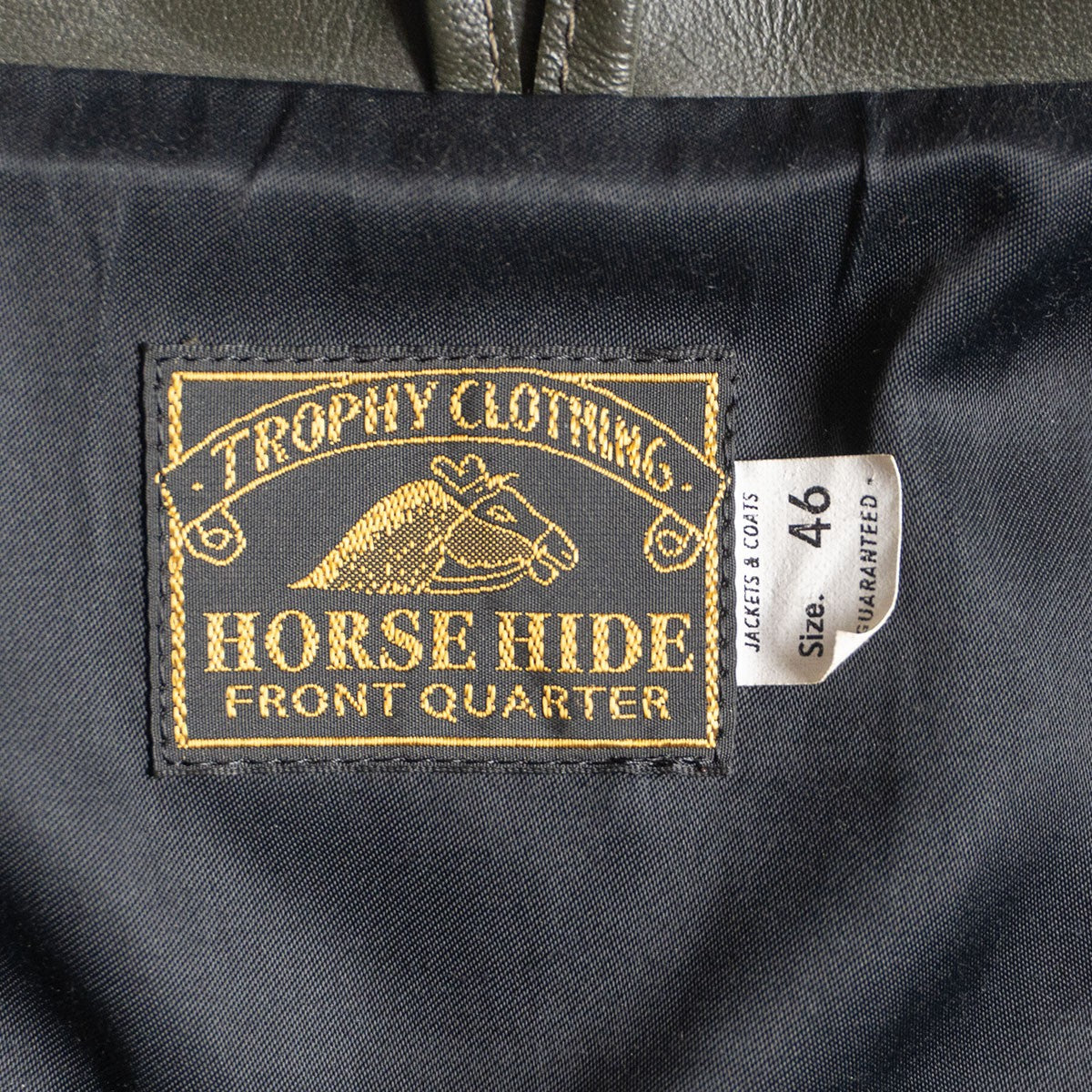 Trophy Clothing 46 Hummingbird Horsehide Jacket Green Size 46
