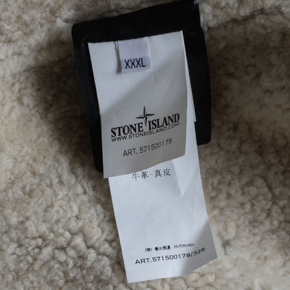 Stone Island 12AW Hand Painted Sheepskin Jacket Size XXXL
