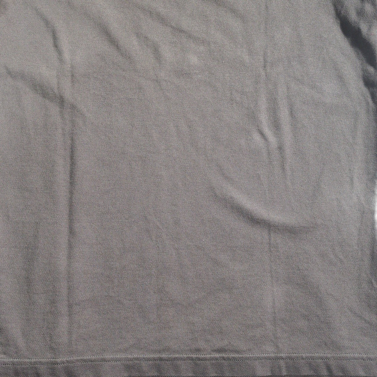 PRADA Gray Rubber Logo Polo Size M
