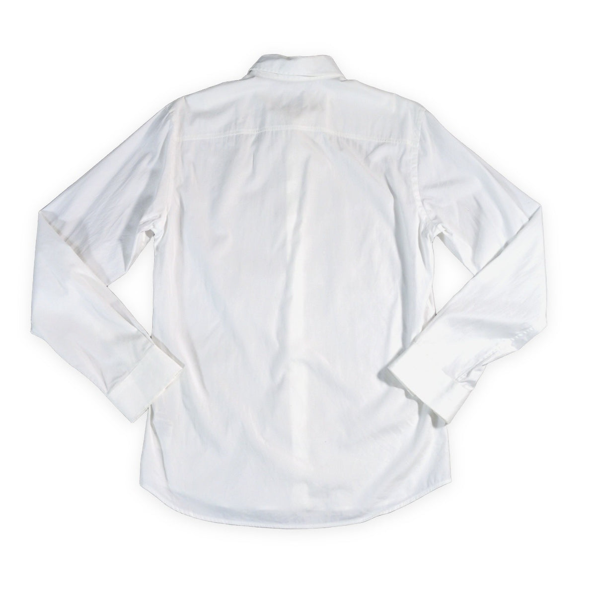 BURBERRY LONDON TB Logo Embroidered Long Sleeve Shirt White Size S