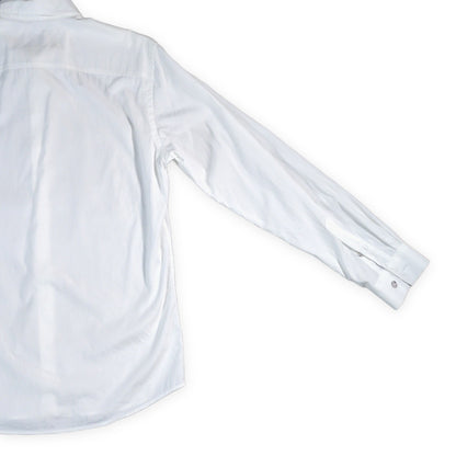 BURBERRY LONDON TB Logo Embroidered Long Sleeve Shirt White Size S