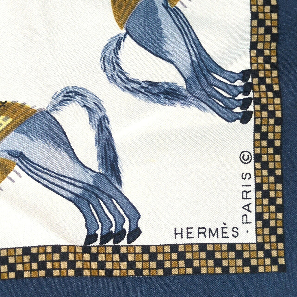 HERMES Carre 90 Harnais Scarf Multi