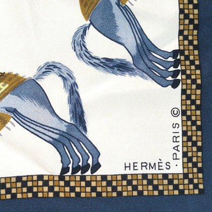 HERMES Carre 90 Harnais Scarf Multi
