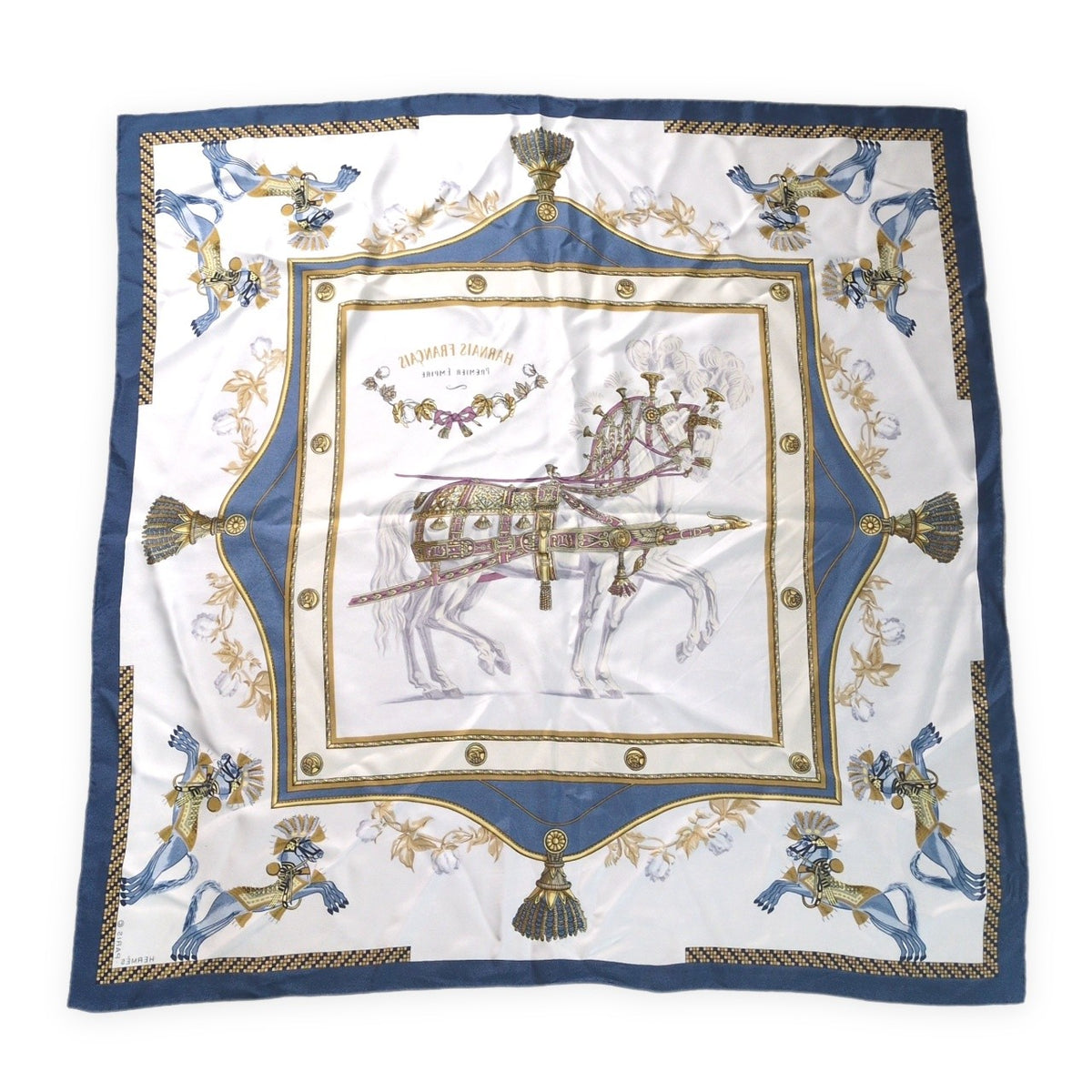 HERMES Carre 90 Harnais Scarf Multi