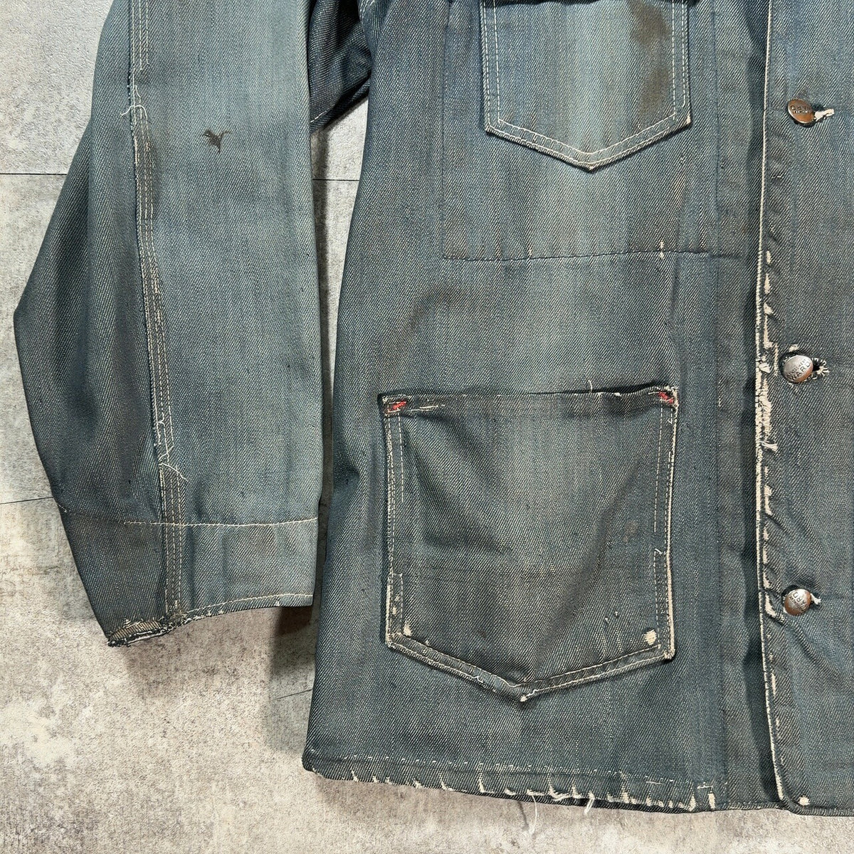 MONTGOMERY WARD 70s Vintage Faded Buttdye Work Jacket
