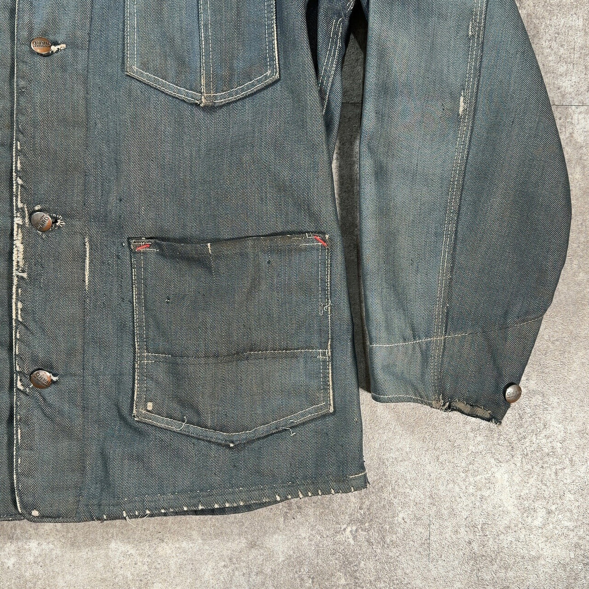 MONTGOMERY WARD 70s Vintage Faded Buttdye Work Jacket