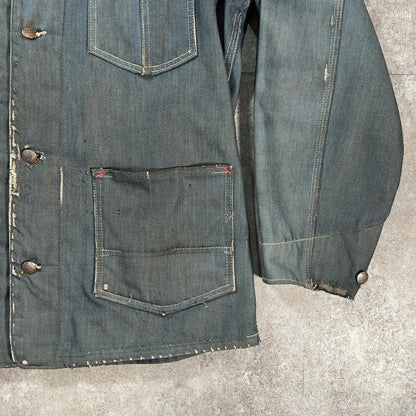 MONTGOMERY WARD 70s Vintage Faded Buttdye Work Jacket