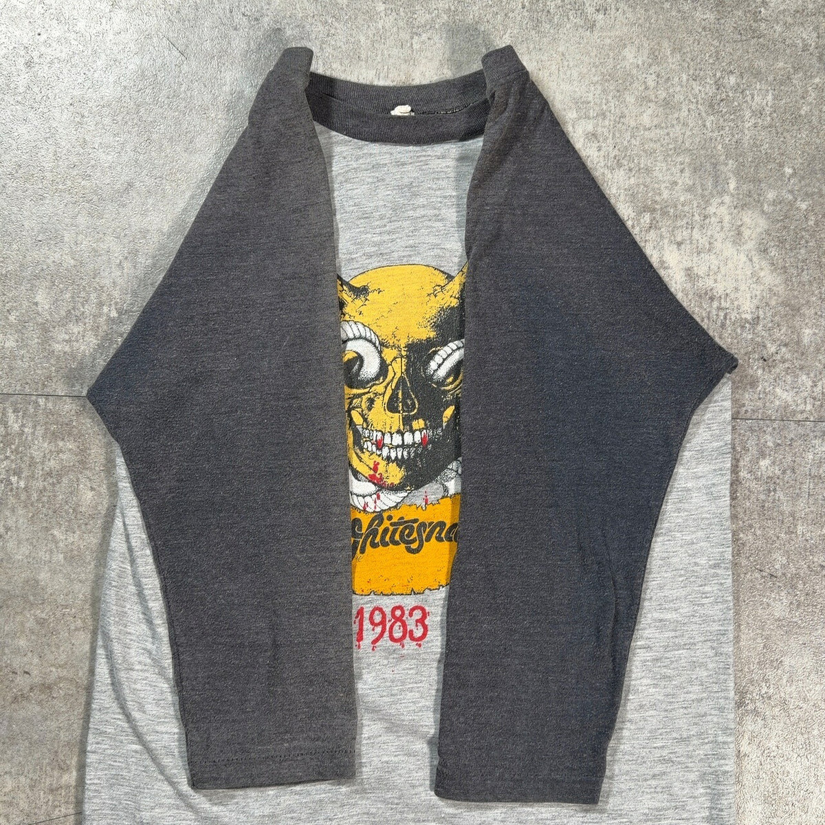 WHITE SNAKE 80s Monsters of Rock Raglan Band Gray