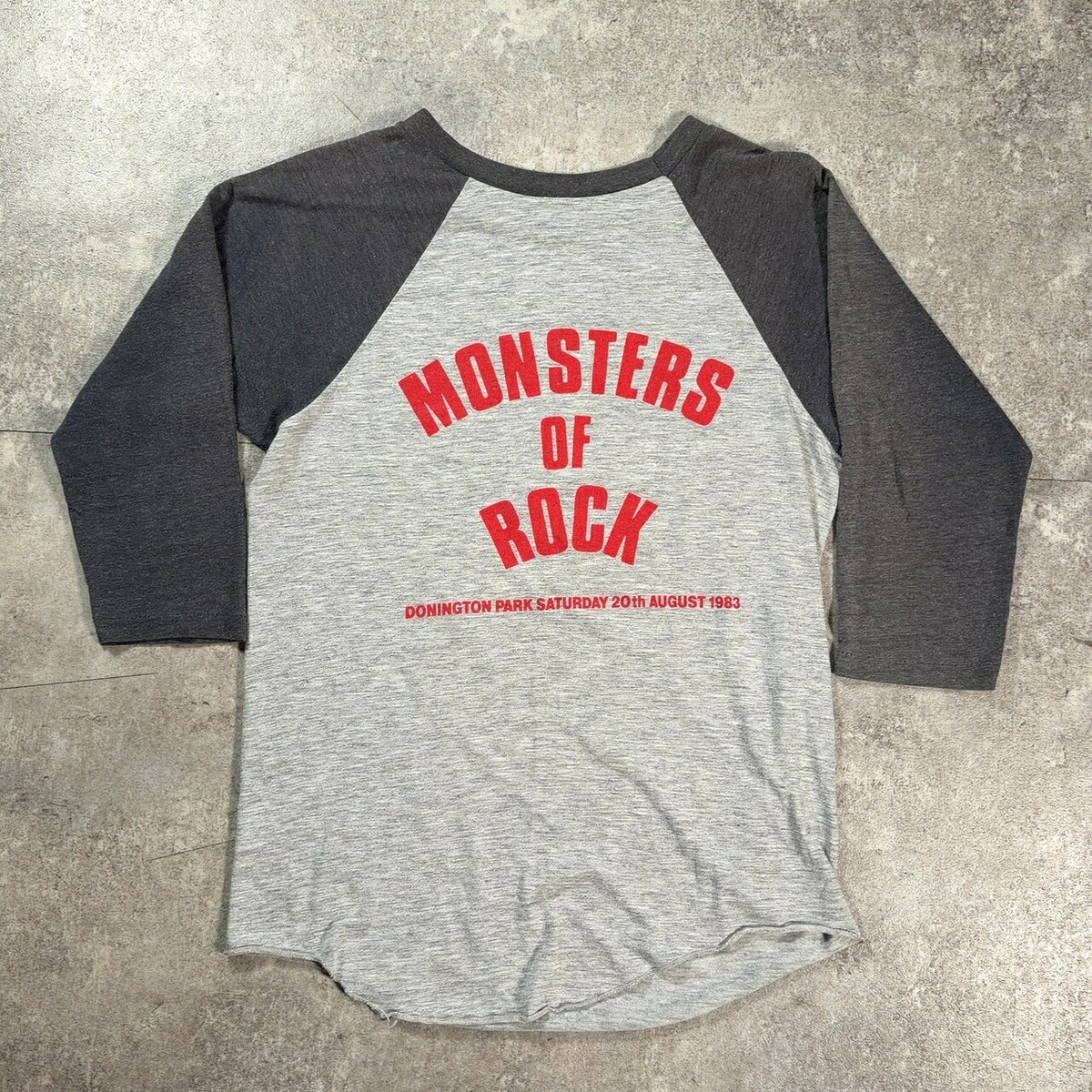 WHITE SNAKE 80s Monsters of Rock Raglan Band Gray