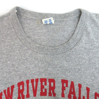 Champion 80s Print Long Sleeve T-Shirt Gray Size L