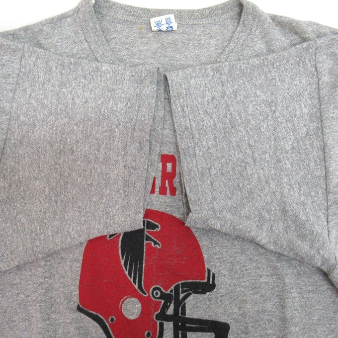 Champion 80s Print Long Sleeve T-Shirt Gray Size L