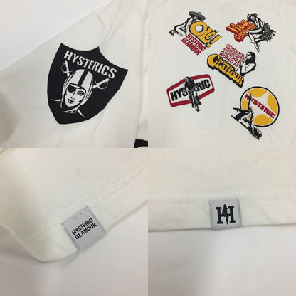 HYSTERIC GLAMOUR 5-Girl Print T-Shirt White Size XL