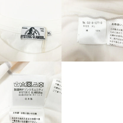 HYSTERIC GLAMOUR 5-Girl Print T-Shirt White Size XL