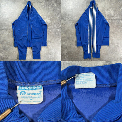 Adidas ATP 80s Vintage Track Jacket USA Made Blue Size M