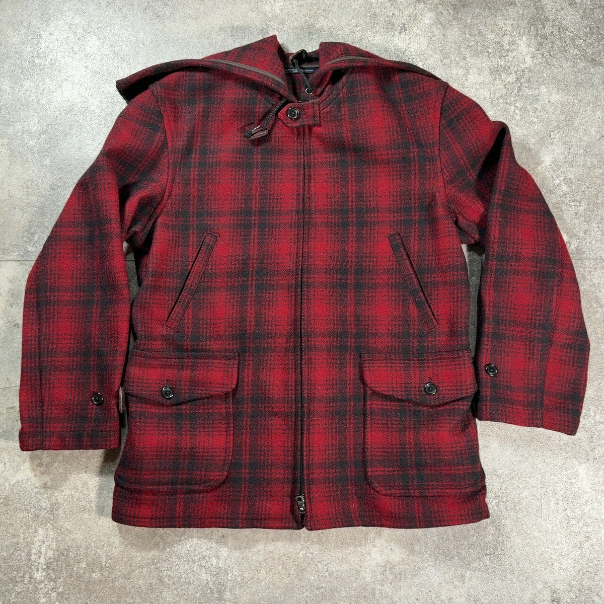 Polo Ralph Lauren NGR 80s Sailor Collar Check Coat Size S