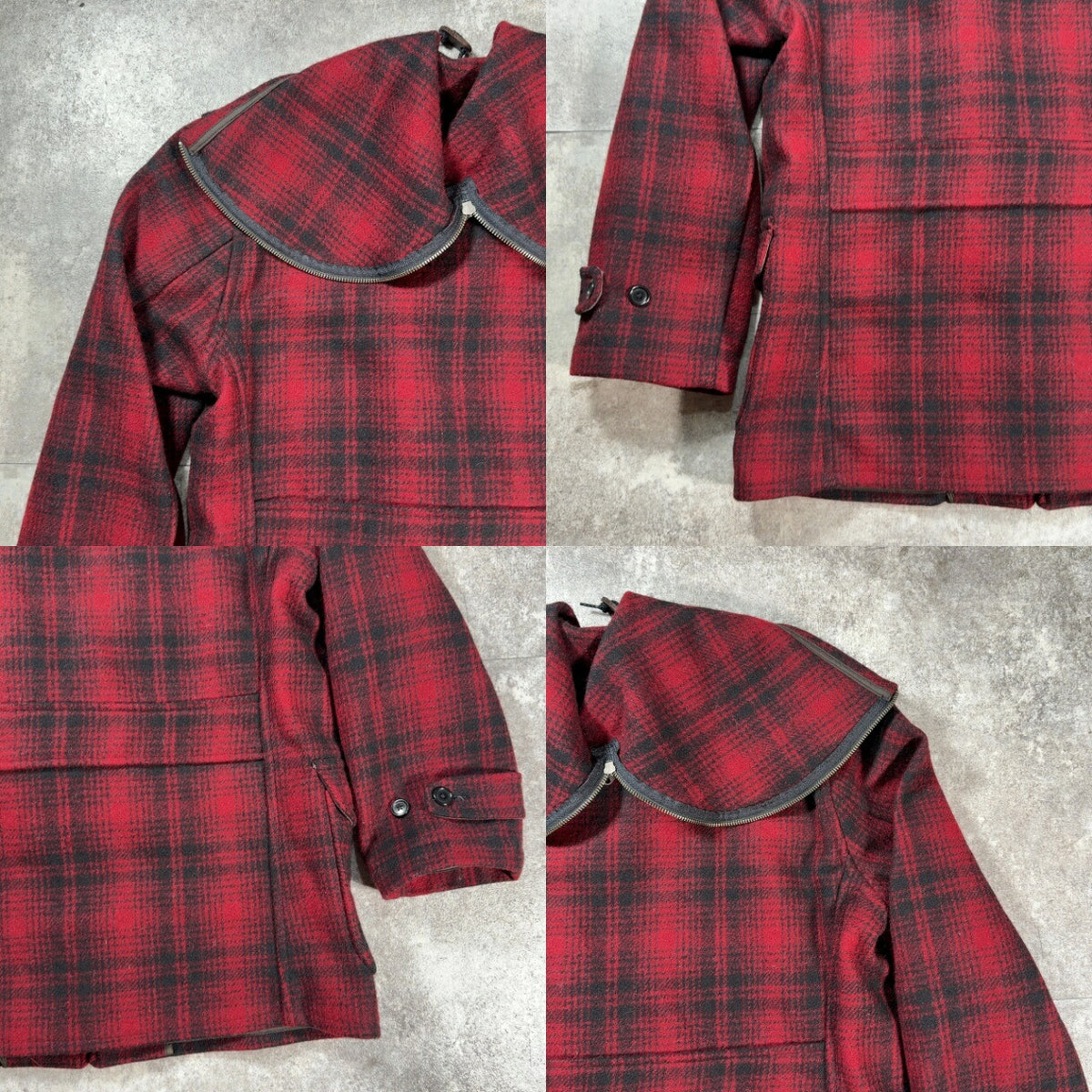 Polo Ralph Lauren NGR 80s Sailor Collar Check Coat Size S