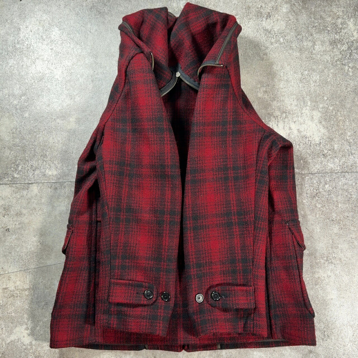 Polo Ralph Lauren NGR 80s Sailor Collar Check Coat Size S